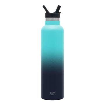 Simple Modern - Ascent Water Bottle with Straw Lid - 24 oz - Bermuda Deep