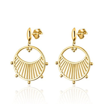 Agatha Paris - Gold circle earrings