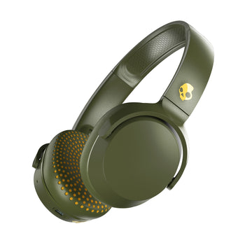 Skullcandy - RIFF Wireless On-Ear Headphones - Moss/Olive/Yellow