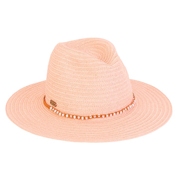 Sun 'n' Sand - Safari Hat - Bead Detail - Pink