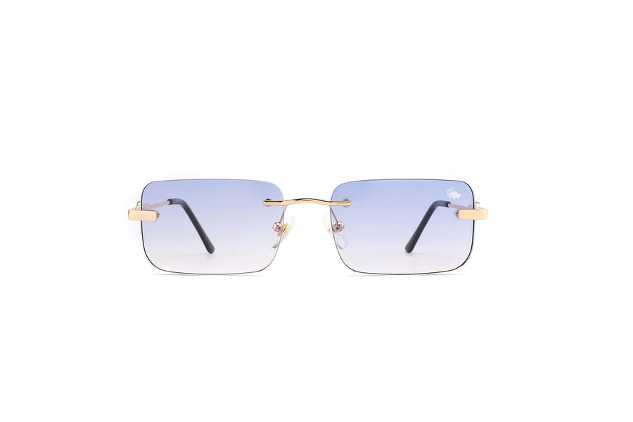 Hampton - Gold Frame - Blue Lens