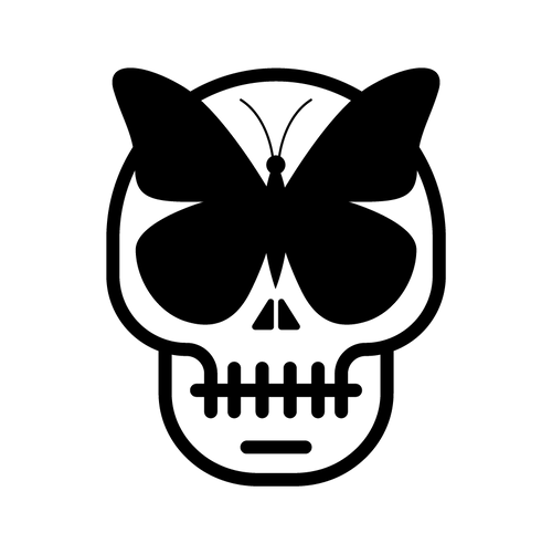 Skulls & Butterflies Logo