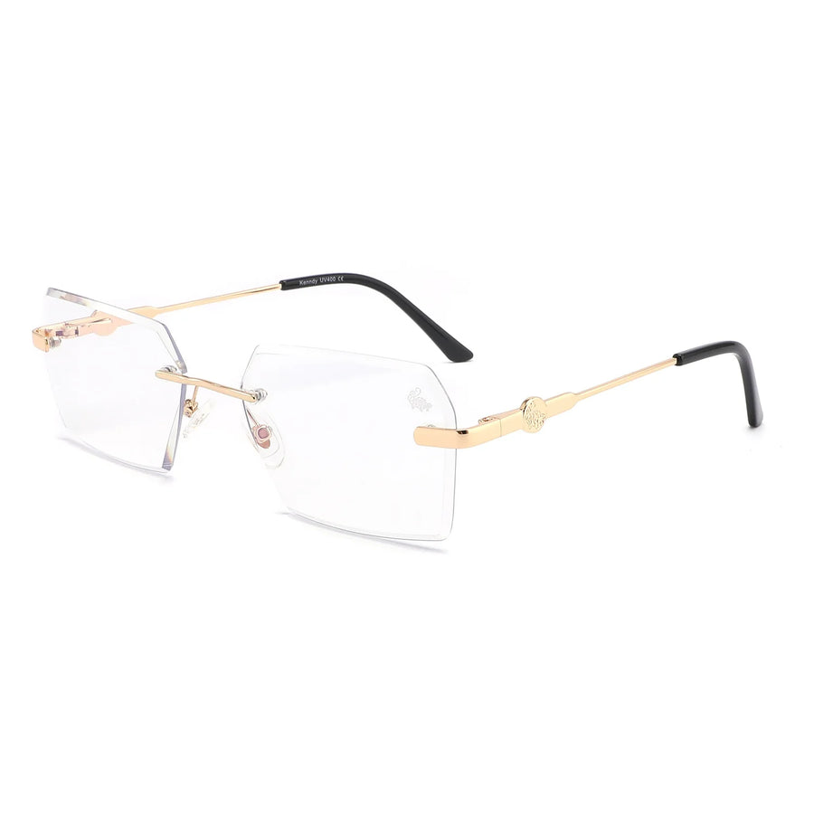 Kennedy -  Anti Blue / Gold Frame