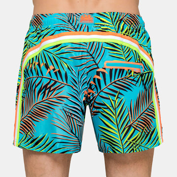 SUNDEK - Elasticated Swim Shorts - Leaves Print