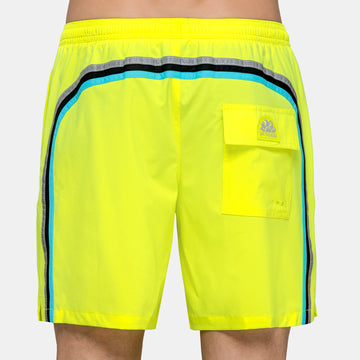 SUNDEK - Elasticated Mid Length Swim Shorts - Bright Yellow