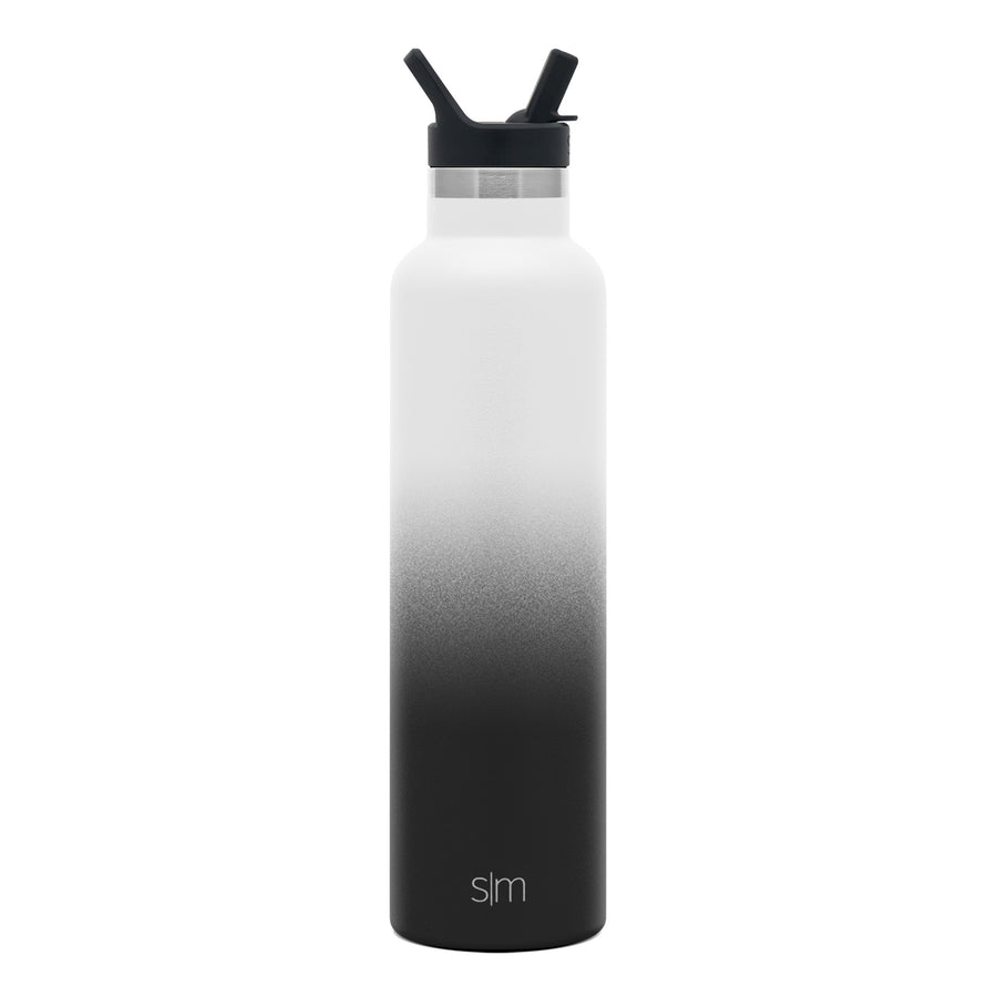 Simple Modern - Ascent Water Bottle with Straw Lid - 24 oz - Tuxedo