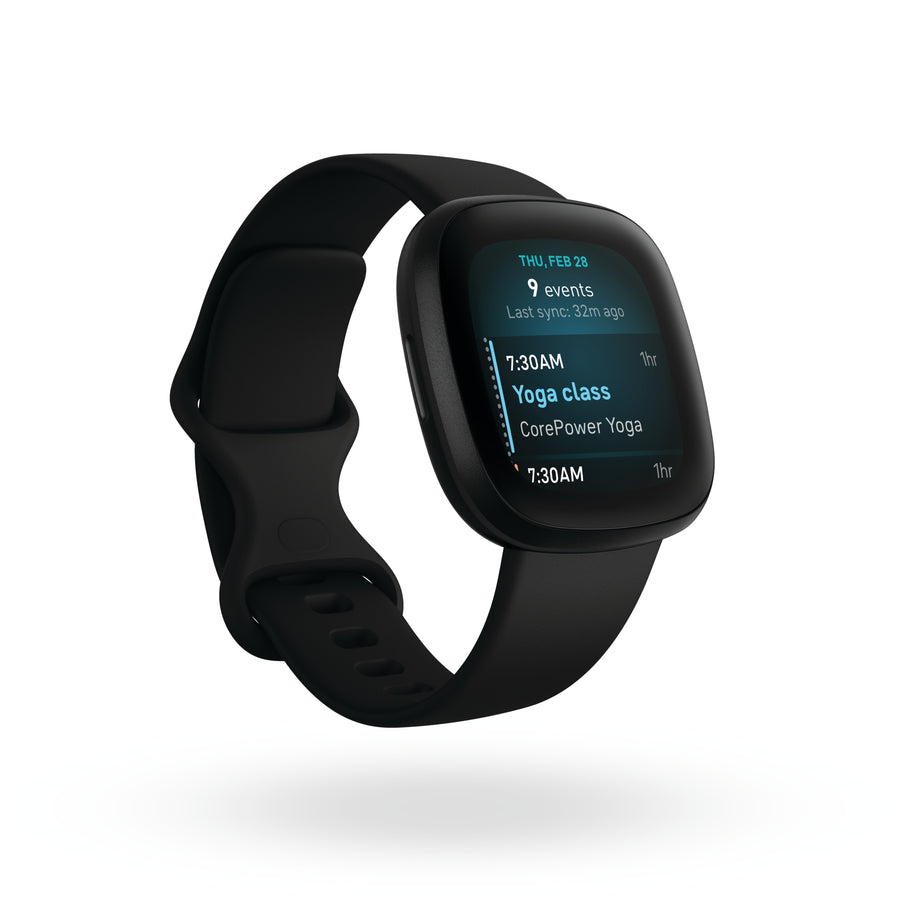 FITBIT Versa 3 - Black/Black Aluminum