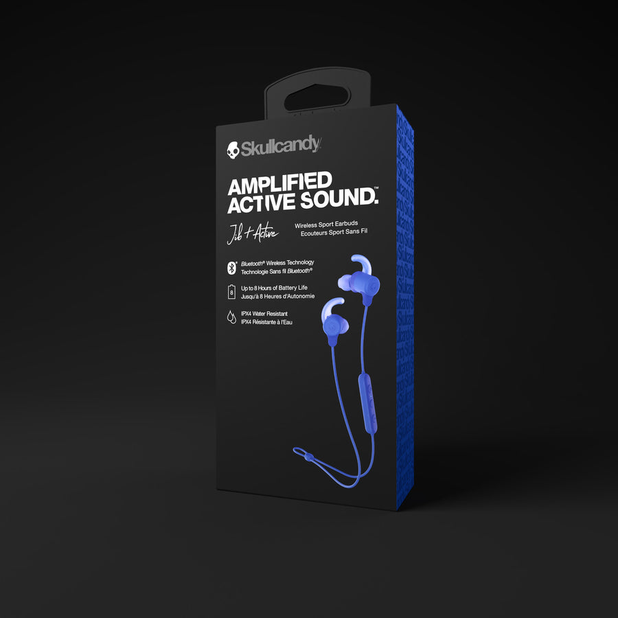 Skullcandy - JIB+ Active Wireless Earbuds - Blue