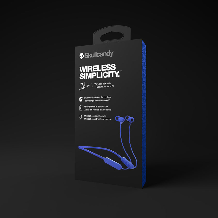 Skullcandy - JIB+ Wireless Earbuds - Blue