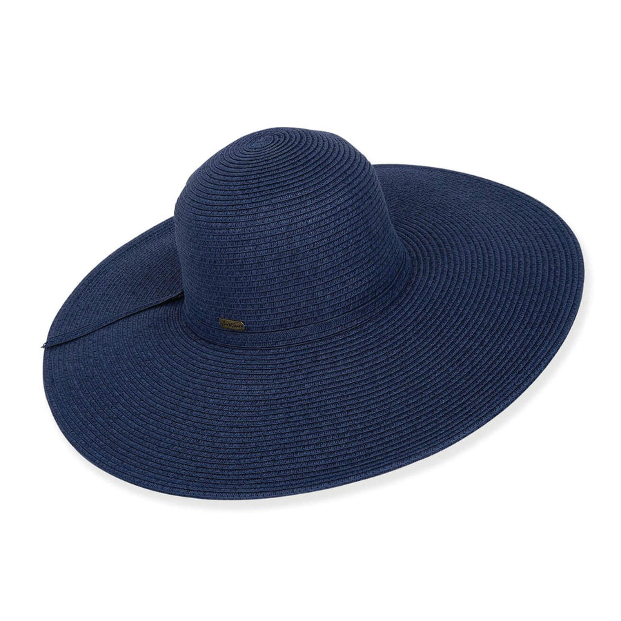 Sun 'n' Sand - Floppy Wide Brim Hat - Navy