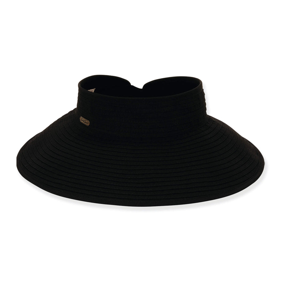 Sun 'n' Sand -Roll Up Visor  - Black