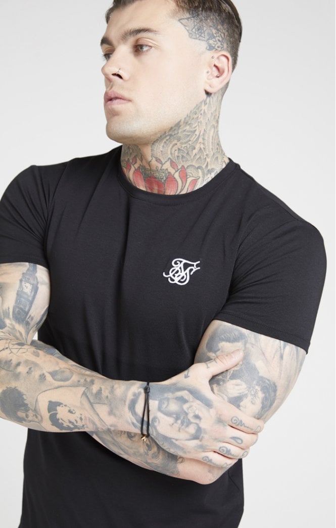 SikSilk Short Sleeve Core Tee - Black